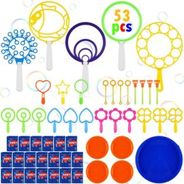 Shiba-Baguette À Bulles Ensemble, 53 Pièces Bulles Sticks Pour Enfants, Jouet De Bulles De Savon Pour Activités De Plein Air, Mari[8
