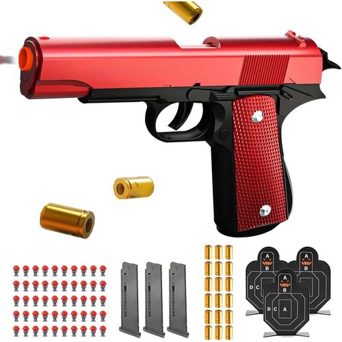 Shiba-Pistolet Jouet,Pistolet Jouet Avec Balles Souples,Avec 3 Chargeurs Et 50 Balles,Pistolet Jouet Enfant,Pistolet Balle En Mous[1