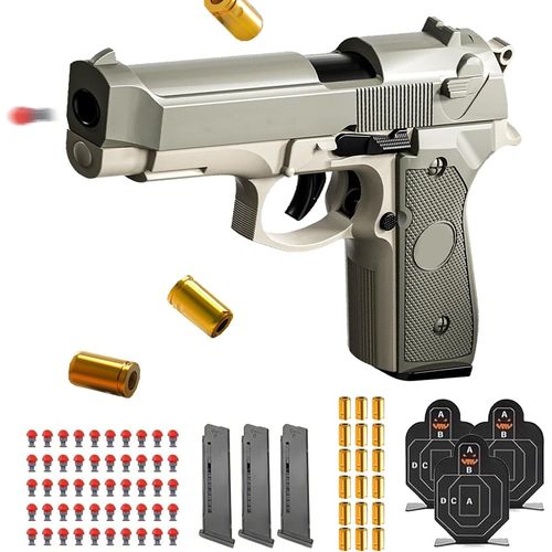 Shiba-Pistolet Jouet,Pistolet Jouet Avec Balles Souples,Avec 3 Chargeurs Et 50 Balles,Pistolet Jouet Enfant,Pistolet Balle En Mous[1