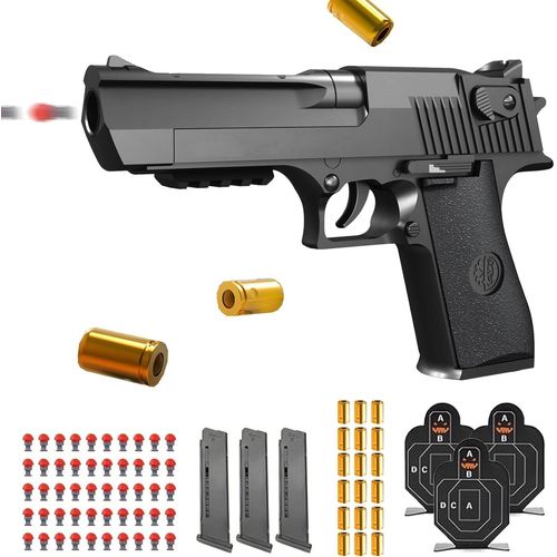 Shiba-Pistolet Jouet,Pistolet Jouet Avec Balles Souples,Avec 3 Chargeurs Et 50 Balles,Pistolet Jouet Enfant,Pistolet Balle En Mous[1