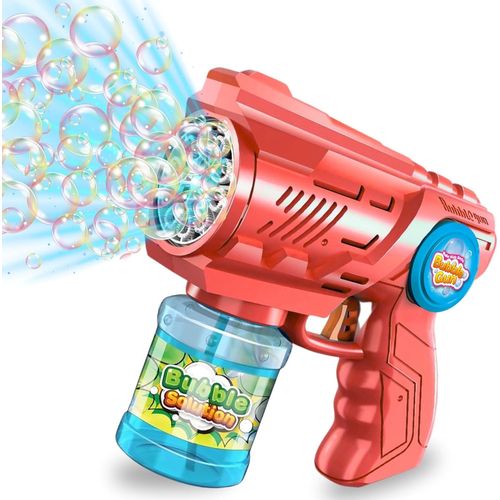 Shiba-Pistolet A Bulle, Machine Pour Bulles Savon Enfant, Générateur Mousse Led, Jouet Extérieur, Cadeau Été, Bazooka Mariage, Lan[1