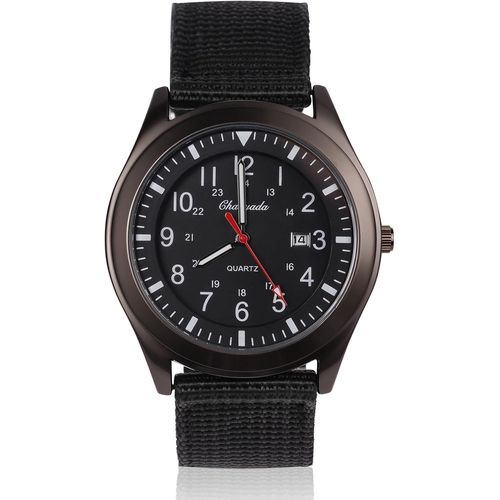 Shiba-Montre Homme Montres Etanche Design Mode Analogique Chronographe Lumineuses Acier Inoxydable Grand Cadran Calendrie Bracelet[2