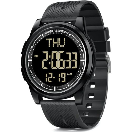 Shiba-Montre Digitale Étanche Hommes Femmes Avec Chronomètre Compte À Rebours Alarme Format 12/24 Heures, Montre Sport Ultra-Léger[6