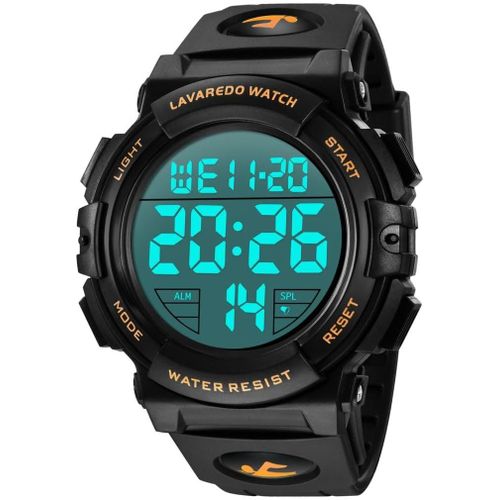Shiba-Montre Numérique Pour Homme Montres Militaires De Sport 5atm Chronographe Extérieur Étanche Montres Militaires Pour Hommes A[7