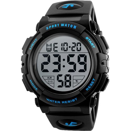 Shiba-Montre De Sport Numérique Pour Homme, Étanche 5 Atm Homme Montres Bracelet Avec Alarme/Chronomètre, Rétroéclairage Led,Calen[3