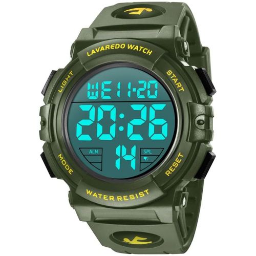 Shiba-Montre Numérique Pour Homme Montres Militaires De Sport 5atm Chronographe Extérieur Étanche Montres Militaires Pour Hommes A[7