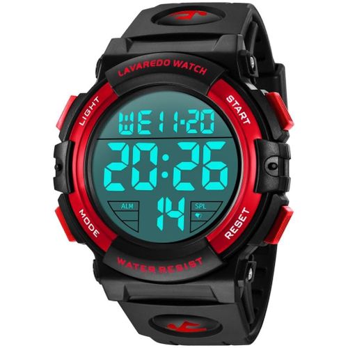 Shiba-Montre Numérique Pour Homme Montres Militaires De Sport 5atm Chronographe Extérieur Étanche Montres Militaires Pour Hommes A[7