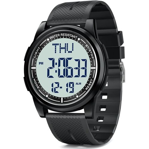 Shiba-Montre Digitale Étanche Hommes Femmes Avec Chronomètre Compte À Rebours Alarme Format 12/24 Heures, Montre Sport Ultra-Léger[6