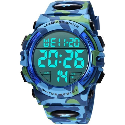 Shiba-Montre Numérique Pour Homme Montres Militaires De Sport 5atm Chronographe Extérieur Étanche Montres Militaires Pour Hommes A[7
