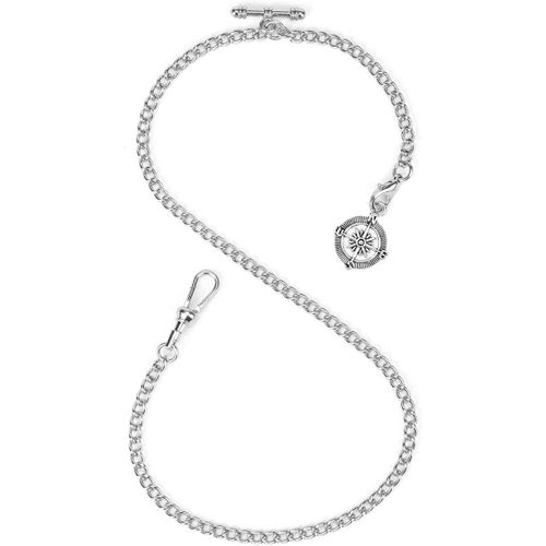 Shiba-Chaine Montre Gousset - Chaîne Montre À Gousset Pour Hommes Avec Pendentif Médaillon, Montre De Poche Et Chaîne, Albert Chai[5