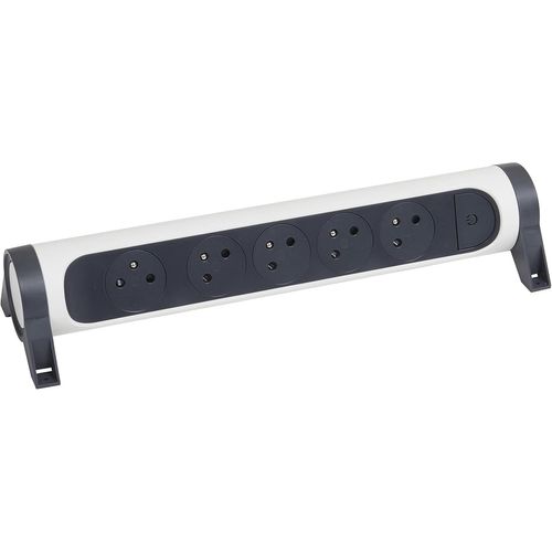 SHIBA-LEGRAND - Multiprise Rotative Avec Interrupteur à Voyant LED - 5 Prises Surface avec Terre - Livrée Sans Cordon/Sans Fiche -[4