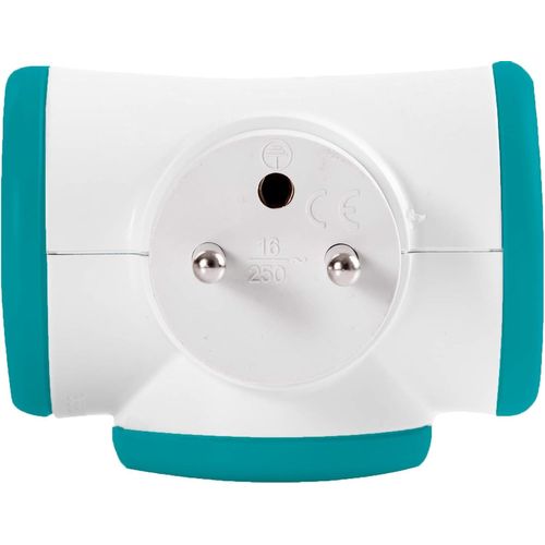 SHIBA-MPF3C-TU-CT Multiprise, Blanc/Turquoise[593]