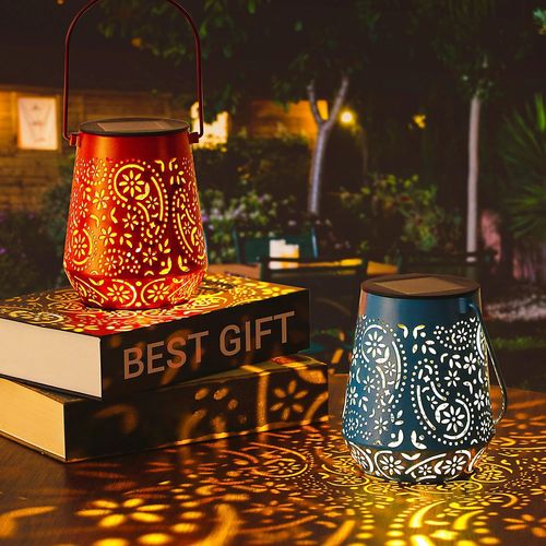 Shiba-Lanterne Solaire, 2 Couleurs Lanterne Solaire Exterieur Jardin Ip44 Imperméables Lanterne Solaire Exterieur Lampe Solaires [1