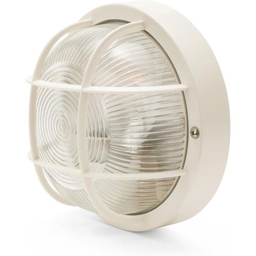 Shiba-Bubble-B Applique/Plafonnier Rond 18,8cm. En Plastique + Verre. Culot 1x E27 Max 60w. Led Compatible. Ip44: Pour Intérieur O[1