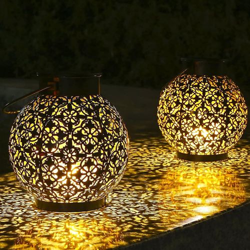 Shiba-2 Lanterne Solaire Exterieur, Ip55 Imperméable Lanterne Exterieur, Motif Tournesol Lanterne Solaire, Lanterne Solaire Exteri[1