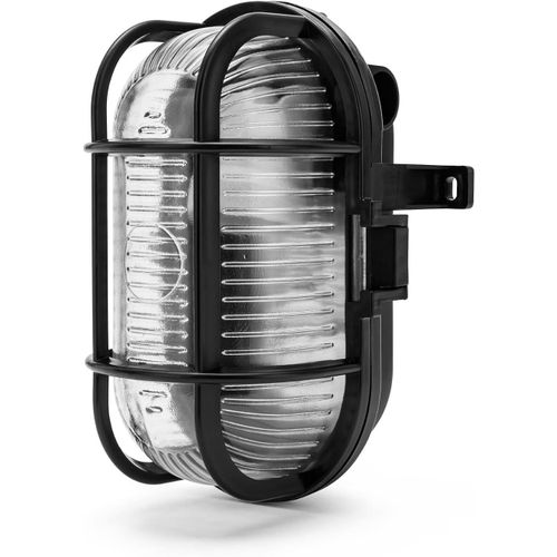 Shiba-Turtle-N Applique/Plafonnier Ovale. En Plastique + Verre. Culot 1x E27 Max 60w. Led Compatible. Ip44: Pour Intérieur Ou Exté[1