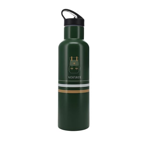 Bouteille Isotherme Beige En Inox Chat Musicien 750 Ml
