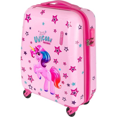 GOTHICANA BY EMPValise Trolley Enfant Panda Licorne - Bagage À Main Rigide Fils Fillette - Trolley Cabine Avion Ryanair Easyjet Air France 49X34X21 Cm - Bagage Weekend 4 Roulettes Pivotantes