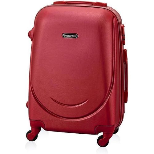 GOTHICANA BY EMPBagages À Main Valise Rigide - Valise De Voyage Avec 4 Roulettes - Valise Rigide Légère Abs Avec Serrure - Modèle Universe - Taille 55Cm X 39Cm X 26Cm 38 Litres - Rouge