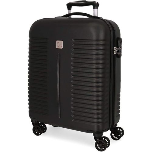 GOTHICANA BY EMPIndia Valise Trolley Cabine Noir 40X55X20 Cms Rigide Abs Serrure À Combinaison 37L 2,5Kgs 4 Roues Doubles Bagage À Main
