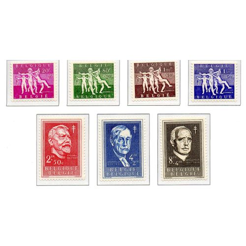 Belgique Timbres Lutte Contre La Tuberculose 1955