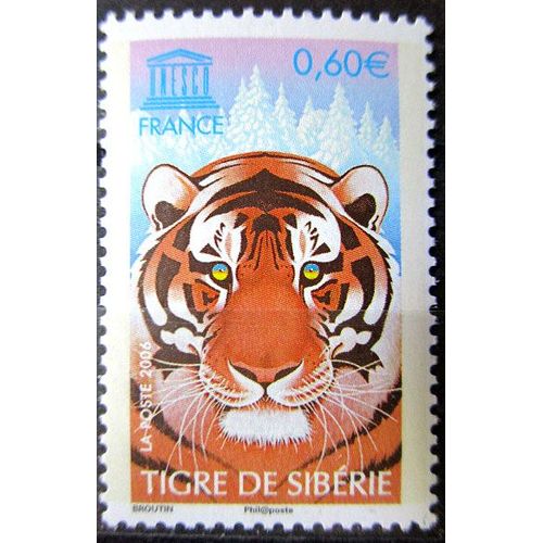 2006. Ts134: Timbre Unesco - Tigre De Sibérie.