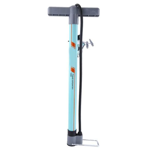 Sahoo Outdoor Vertical Bicycle Pump Gonfleur De Vélo Portable (Bleu Ciel)