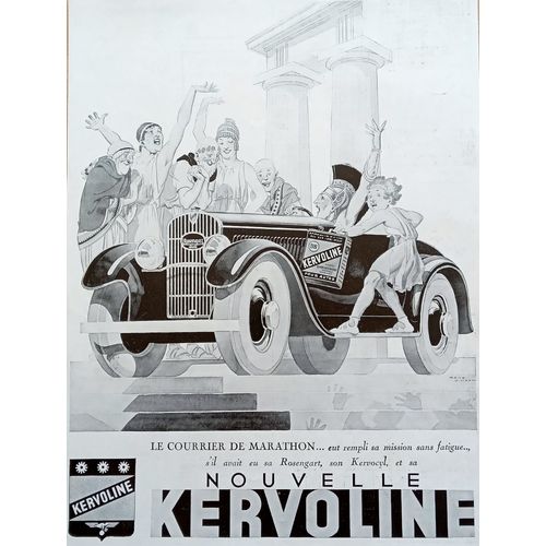 Lot 8 Affiches Publicités Anciennes Années 30 : Marques Diverses Caron, Saint-Raphaël, Kervoline, Reine Des Crèmes, Thomson, Schneider, Mercier, Urodonal (Vintage French Advertising)