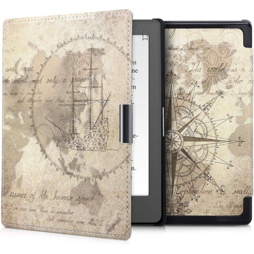 Étui Compatible Avec Kobo Aura Edition 1 Coque - Étui À Rabat Magnétique Tablette Ereader Similicuir - Marron-Marron Clair[Book4280902]