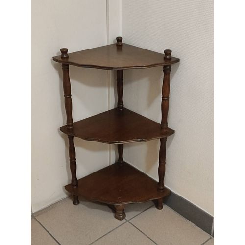 Étagère D'Angle Vintage À 3 Niveaux