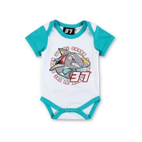 Body Bébé Pedro Acosta - The Shark Moto Gp Officiel Blanc Bleu