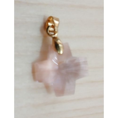 Croix Plaquée Or Cristal Swarovski (Ref D18)
