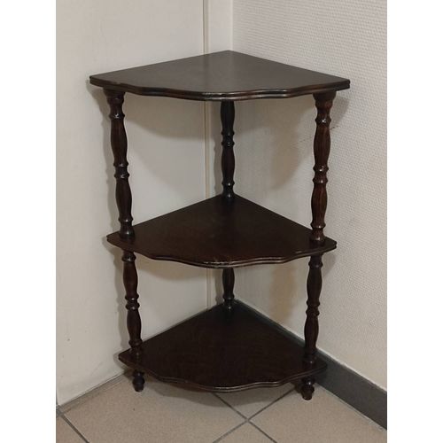 Étagère D'Angle Vintage À 3 Niveaux