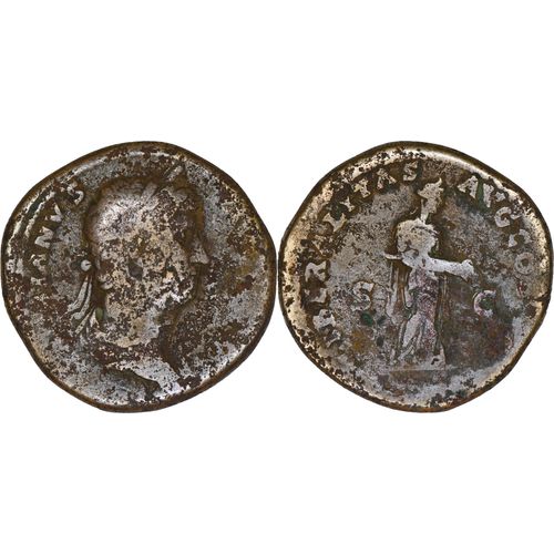 Rome - Sesterce - Hadrien - 132 Ad - Liberalitas - 22.14 G. - Tres Rare - Ric.712 - 25-198