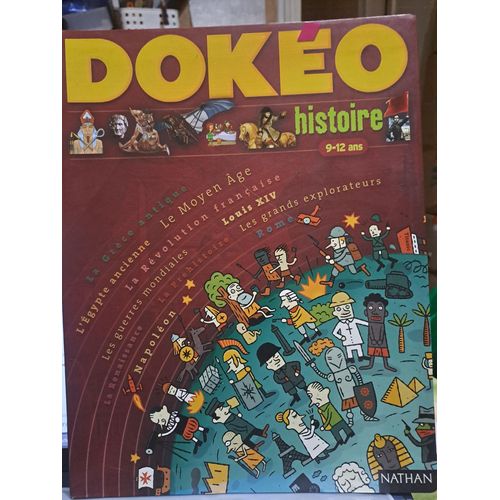 Lot De Trois Livres Enfants Éditions Nathan : "Dokéo Histoire" 9-12 Ans, "Dokéo Monde D'Aujourd'Hui" 9-12 Ans Et "Dokéo Sciences De La Terre" 9-12 Ans.