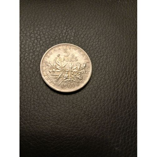 Pieces De 5 Francs En Argent, La Semeuse De 1965.
