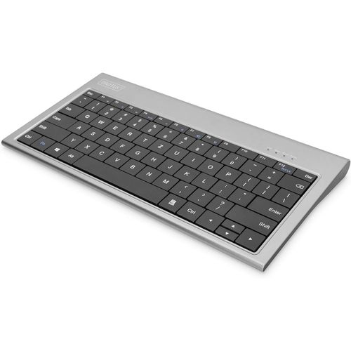 Station d'accueil USB-C avec clavier - 10 ports - 1x HDMI, 1x VGA (4K@30Hz) - 3x USB 3.0 / USB 2.0, 1x USB Type-C - RJ45 LAN, jack audio, lecteur de carte - Argenté