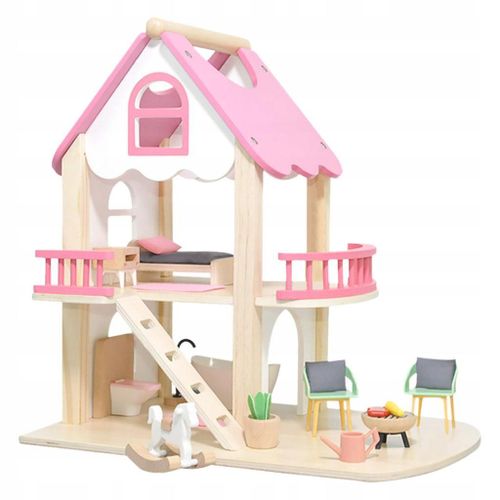 Château de princesse, meubles et accessoires pour maison de poupée en bois, jeu de rôle