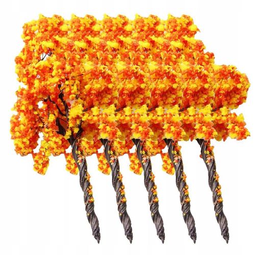 Lot de 5 modèles de train de paysage avec arbres et fleurs, 9 cm
