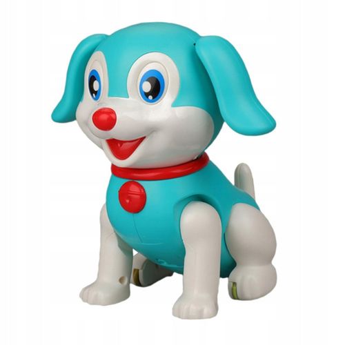Nouveau chien de marche électrique avec LED et son, oreille sautante, marche bleue