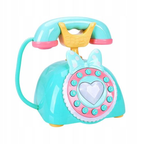 Téléphone Rétro Éducatif, Jouet, Design Linéaire Simulé, Vert Clair
