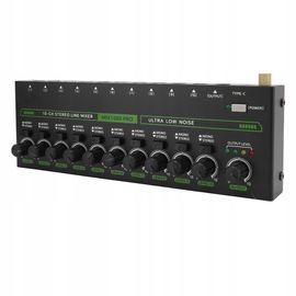 Mixeur audio stéréo professionnel RVB 10 canaux pour M6
