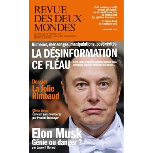 Revue Des Deux Mondes Novembre 2024