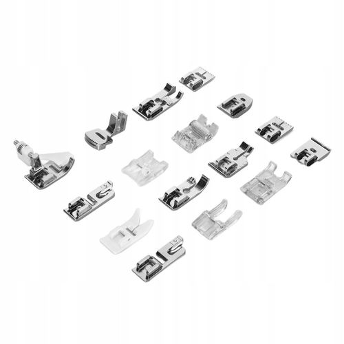 16 pièces Jeu de pieds pour machine à coudre, multifonctions, efficaces, QK