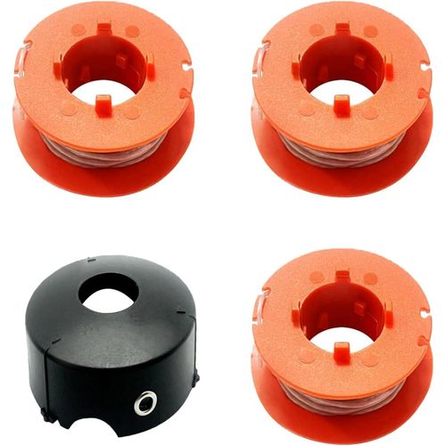 3 bobines de fil de rechange pour coupe-bordure Bosch ART 23/26/30 Combitrim 23/26 Easytrim, pour bobine de fil unique Bosch F016800175,avec 1 pour couvercle de bobine Bosch F016L71088