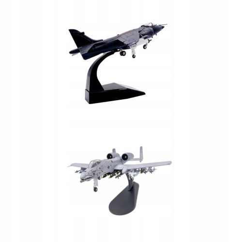 Lot De 2 Avions De Chasse À Réaction De Simulation À L'échelle 1/72 Avec Support