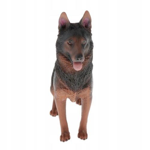 Figurines De Chien Allemand Réalistes En Plastique, Marron Foncé