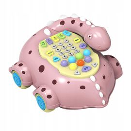 Jouet Téléphone Pour Enfants, Jouet Musical Et Lumineux, Jouet À Tirer, Jouet Rose Pour Enfants