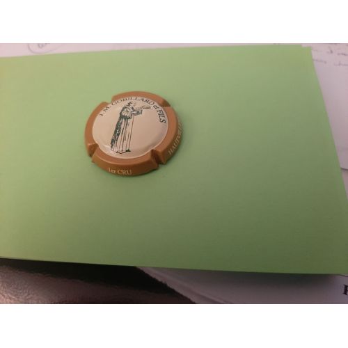 Superbe Capsule Du Champagne Gobillard Serie Le Moine 1er Cru ! Contour Jaune/Marron Clair
