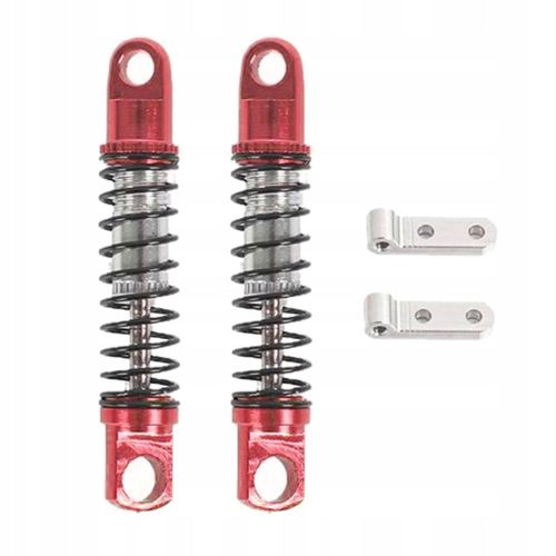 Amortisseur À Ressort En Aluminium Rc 2 Pièces, Rouge